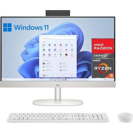 HP All-in-One 24-cr0007ss Skrivborddator 23,8 FHD AMD Ryzen 5 7520U, 16 GB RAM, 512 GB SSD, AMD Radeon Graphics, Windows 11 Home