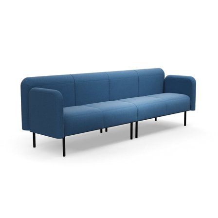 Sofa VARIETY, 4-Sitzer, Stoff Pod CS, blau