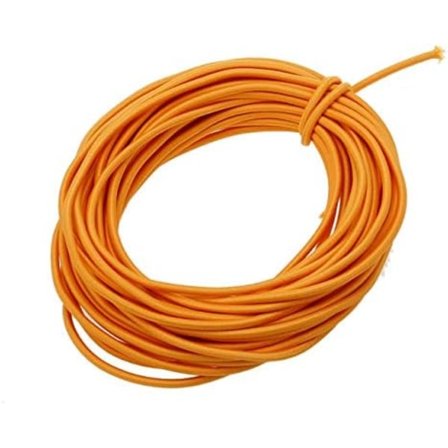 1/8-tuuman (3 mm) oranssi vahva joustava pyöreä kuminauha (10 jaardin pätkä) Oranssi Oranssi Oranssi