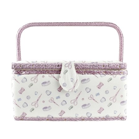 Vintage Sykasse til Hjemmet Tekstil Håndværk Tråd Nål Opbevaringsboks Organizer