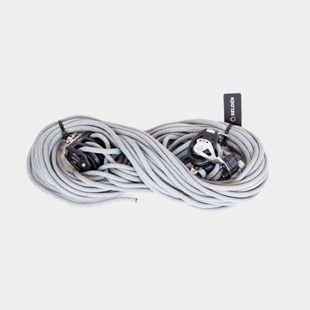 Talje med skødelås Seldén Tackle 6:1 PBB 60, Ø10 mm x 30 meter, 2 blokke