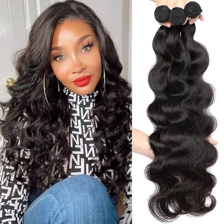 Hår-bunter Body Wave 3 Bunter/lot Virgin Remy Menneskehår Body Wave 100% Brasiliansk Menneskehår Naturlig Farge (10 10 10 Tommer)