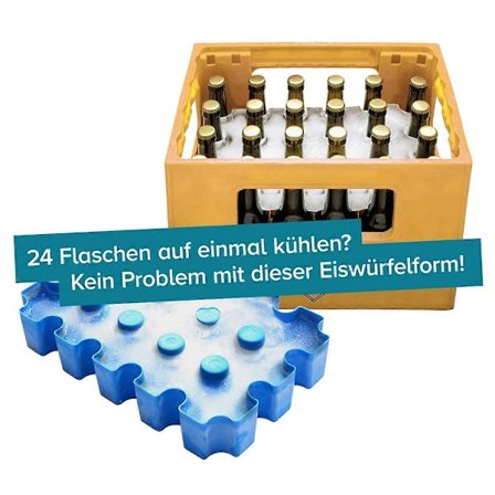 Ølkasse Isblok, Ølkøler Isterningbakke Kompatibel med Ølkasser Gaveidé Kompatibel med Øldrikkere