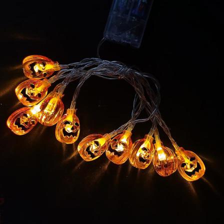 Led Jack-o-lantern Halloween Heminredning Varmvit 1 St