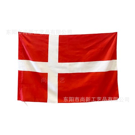 1PC Danmarks nationale flag for det danske landshold til UEFA Euro 2024