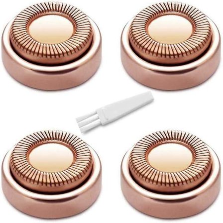 Flawless ersättningsrakhuvuden 4 delar ansiktshårborttagningstillbehör kända från TV