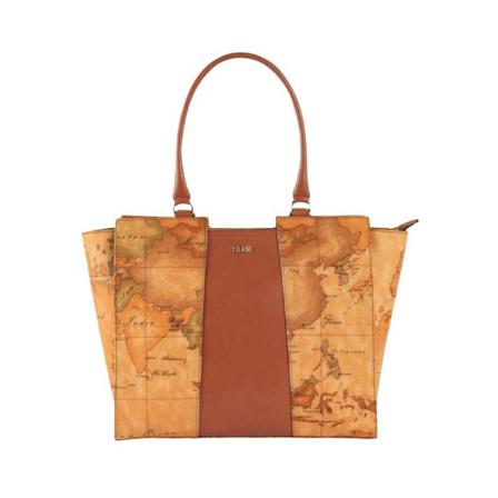 Alviero Martini 1a Classe, Geo Classic Shopping Banda Banda bag Bruin, Dames, Maat:ONE Size