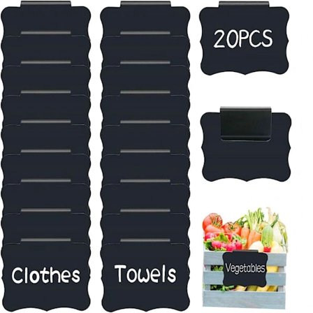 Korg-etiketter Svarta tavlan-etiketter Skafferi-etiketter [XJ]