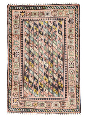 Kazak Fine Teppe 115X176 Brun/Svart Ull, Afghanistan