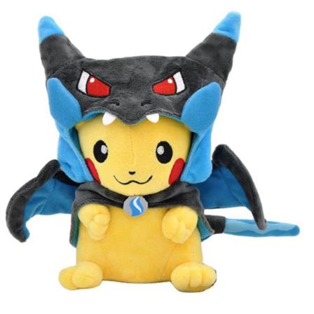 23 Cm Pikachu Plyschleksaker Med Cape Coat Plyschdocka Anime