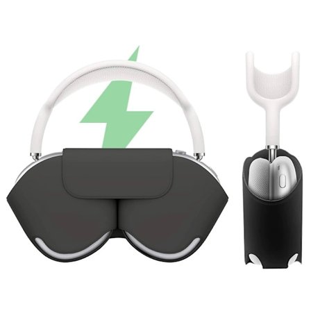 (Svart) AirPods Max-fodral, automatisk vilolägesfunktion skyddande Hea
