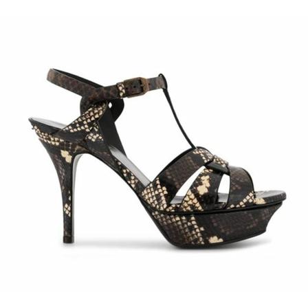 Saint Laurent, Tribute 75 Heels Brązowy, Kobieta, Rozmiar: 35 EU