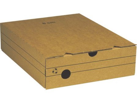Arkivkartong Miniwell, A4, 80x325x240 mm - Lyreco - Kontorsmaterial - Arkivering och kontorsförvaring - Arkivkartonger och boxar