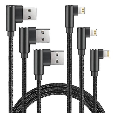 1m magnetisk datakabel med armbåge, magnetisk datakabel med armbåge, laddningskabel med flätad kabel för Apple