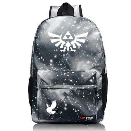 Zelda Legend Ryggsäck Ryggsäck Grå vit karta över stjärnhimlen