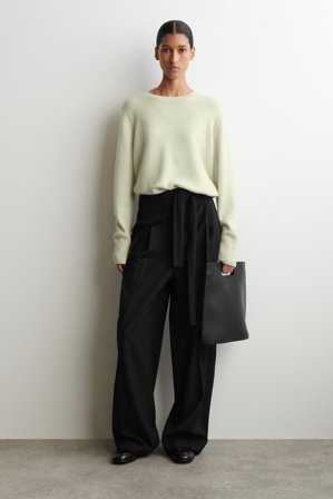 COS Women's Jersey Cashmere in Verde