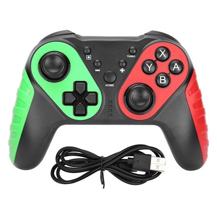 Bluetooth trådløs controller fjernbetjening joystick gamepad gyroskop til Nintend Switch ProGrøn Pink