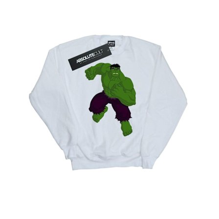 Marvel Dam/Kvinnor Hulk Pose Sweatshirt L Vit