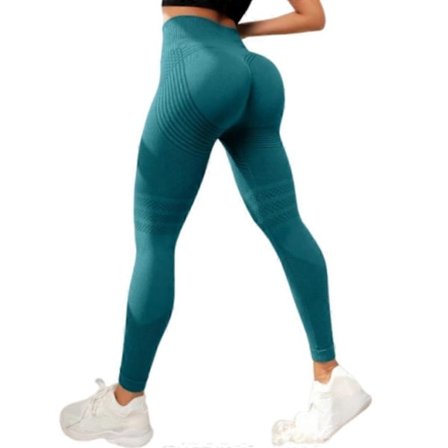 Cellulite 3D Leggings, Anti-cellulit Leggings för Gymträning Malakitgrön-FA- Malakitgrön XL