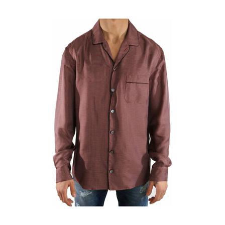 Dolce & Gabbana - Skjortor - Brun - Herr - Storlek: L, Herr, Storlek: L