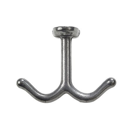 Habo 27177 Vaatekoukku alumiini, 60 x 75 mm, 2 kpl, Kiinnikkeet