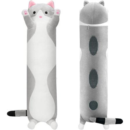 Söt plyschkattdocka mjuk stoppad liten kattkudde dockleksak present till barn Gi