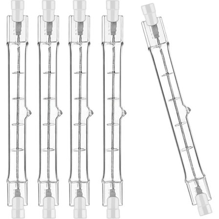 5-pack R7S halogenlampa 118 mm 100 W 230 V, dimbar halogenrörlampa för landskap, arbetsrum, vardagsrumsbelysning