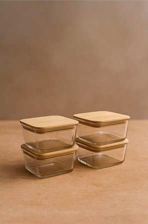 Hermia - Opbevaringsboks-sæt (4 dele) Sena - Transparent - Opbevaringsbeholdere - Fra Homeroom