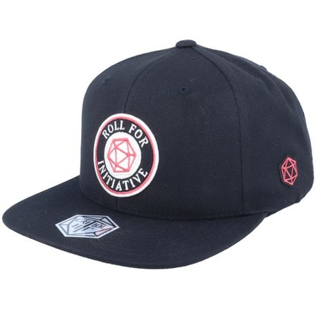 Critiql Hit - Svart snapback Keps - Roll For Initiative Logo Black Snapback @ Hatstore
