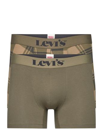 Levis Men Printed Plaid Boxer Brief Boxerkalsonger Multi/mönstrad Levi ́s
