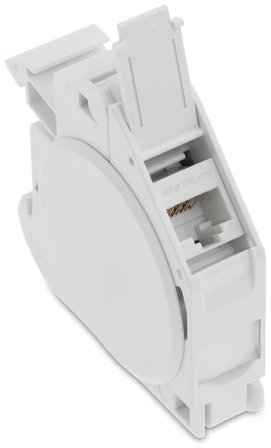 Eurolan 16B-00-42WT Adapter för Keystone uttag, Strömbrytare & vägguttag