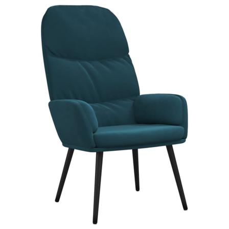 Vidaxl Vilstol Blå Sammet Blå