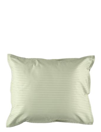 Pillowcase Bamboo Stripe Home Textiles Bedtextiles Pillow Cases Vihreä Gripsholm