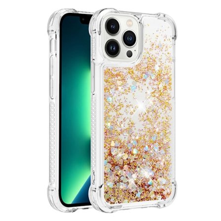 Kimalteleva Bling TPU -kuori iPhone 14 Pro Max Kulta