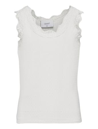 Sun Strap Tee T-shirts Sleeveless Hvit Grunt*Betinget Tilbud