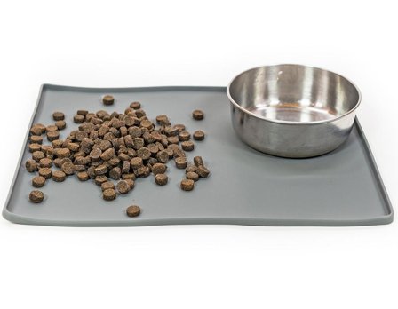 Silikon Matskålunderlag, Grå - 40x30cm