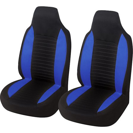 2-delt - Bilsete foran - Universelle bildeler (Svart/Blå)