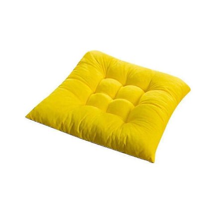 40x40cm Ensfarvet Firkantet Myk Tykk Sittepute Stolpute Spisestue Stol Dekor