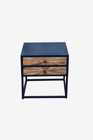 Loft24 - Natbord Madira 1 skuffe - Sort - Sengeborde - Fra Homeroom