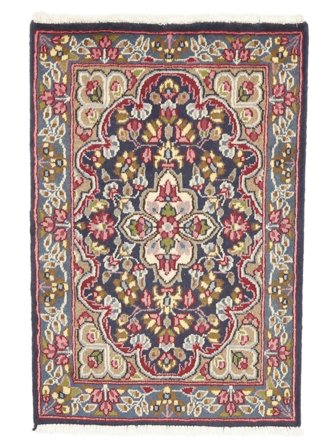 Kerman Rug 60X89 Brown/Dark Red Wool, Persia