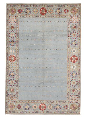 Kazak Fine Rug 201X292 Wool, Afghanistan