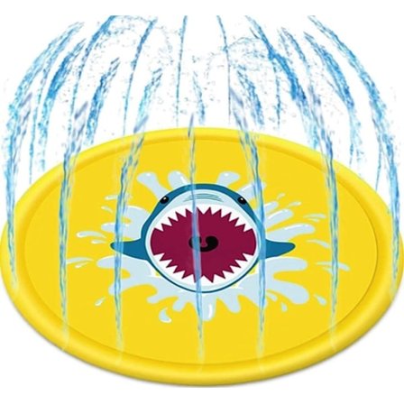 Fontänmatta med Hajmotiv, Gul