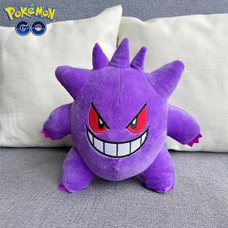 25-30cm Kawaii Ghost Gastly Haunter Gengar Plyschleksak Fylld Anime Dekor Mjuk Docka Cartoon Soffa Kudde Söt Present Till Barn