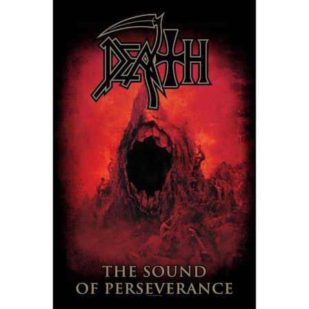 Death The Sound Of Perseverance Textil Affisch One Size Röd/Svart