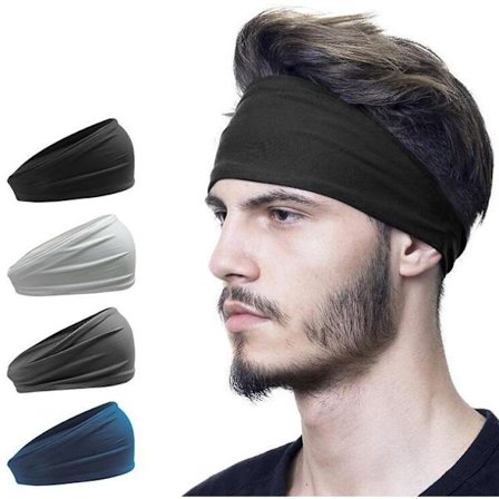 2-pack - Pannband/Svettband - Hårband grått grå