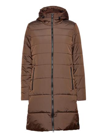 Eisbach Coat W Fodrad Rock Brun Jack Wolfskin
