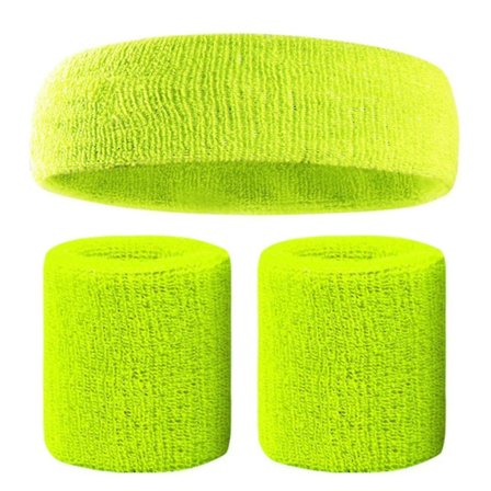 Svedbåndssæt Farverige Hårbånd Håndledsband Elastisk Atletisk Svedabsorberende Svedbånd