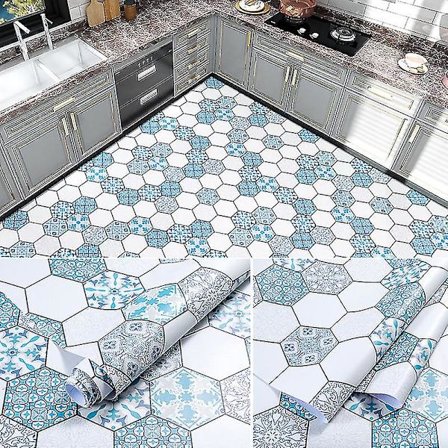 Selvklebende gulv vanntett Non-randip Baderom Kjøkken Stue Tykk og slitesterk