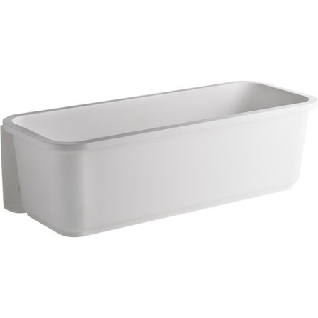 Liukuva koriorganisaattori 37,6x16,7x11,2cm Allaskaapin säilytyshylly Liukuva keittiön säilytyskori Kiskoilla Liima-alusta Keittiöön