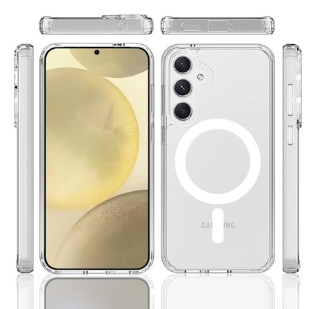 Magnetisk trådløs ladeskall i PC-materiale for Galaxy S21